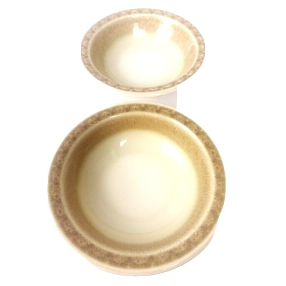 Syracuse China Fruit Bowls Sauce Dessert 2 pc Cinnamon Pattern Vintage - Picture 2 of 8